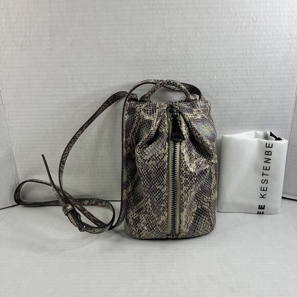 Aimee Kestenberg Leather Crossbody Snake Multicolored Bag - Picture 1 of 13
